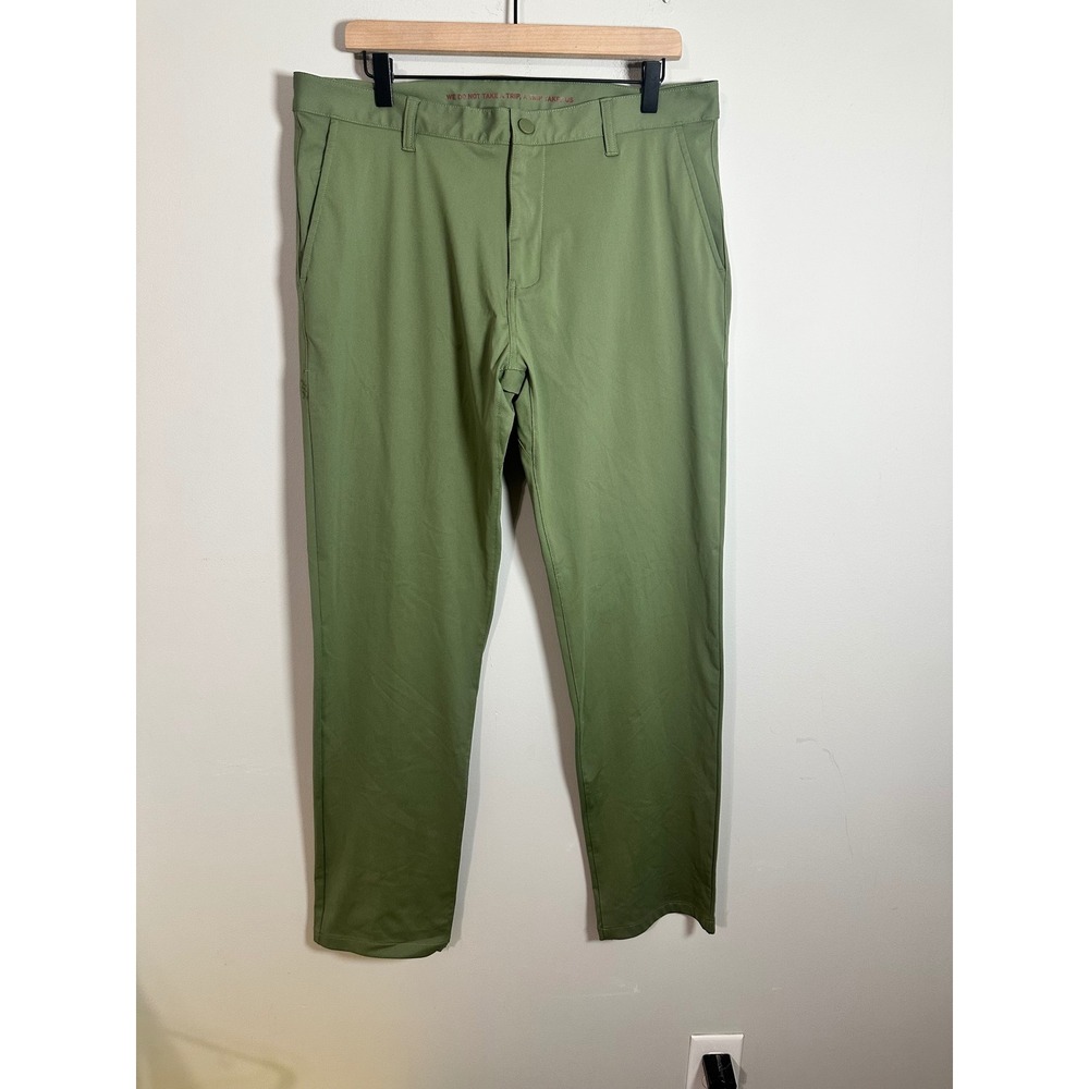 Rhone Mens Commuter Pant Classic Fit Olive Green Size 34 x 30 Trousers